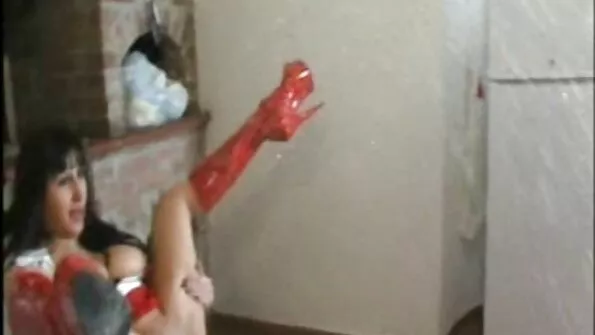 Curea pe Bi kurang întredeschisă blonde flocoase